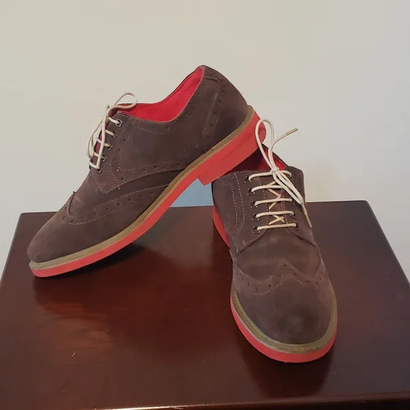 Steve Madden | Shoes | Euc Brown Suede Leather Mens Wingtip 